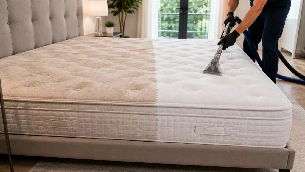 Mattress Cleaning Before & After